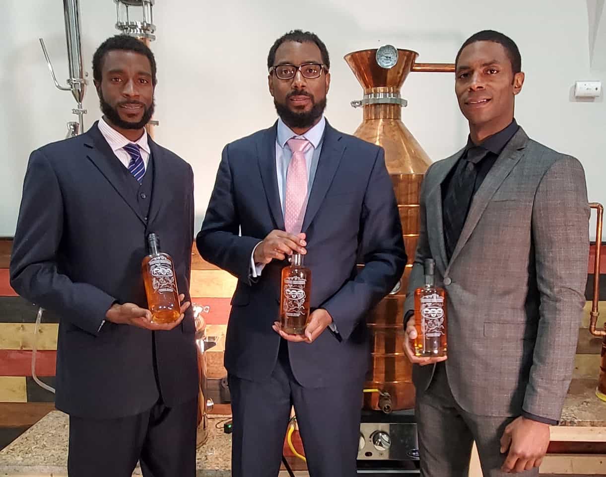 Victor, Christian, and Bryson Yarbrough at Brough Brothers Distillery