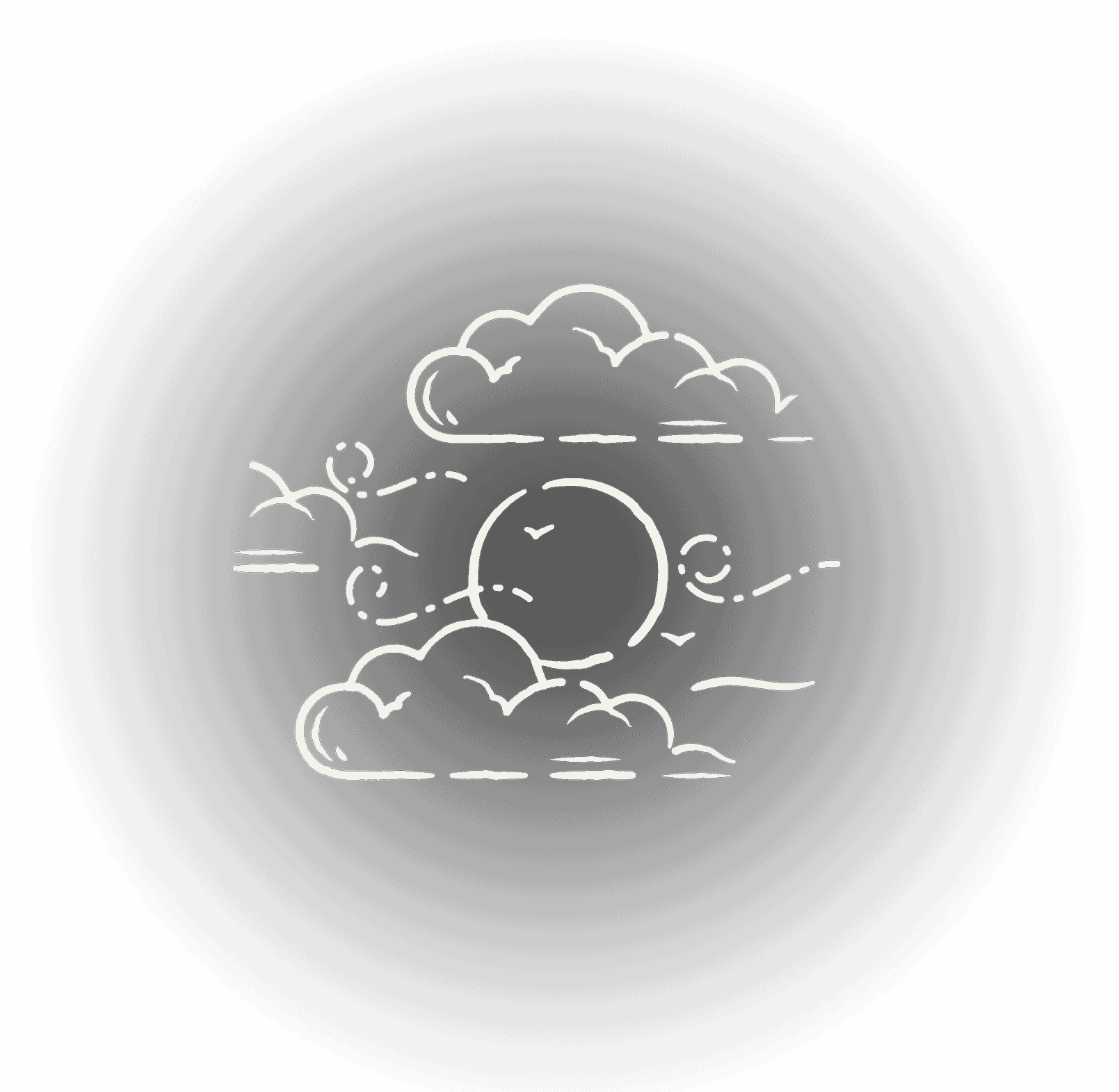 illustration of clouds in the sky