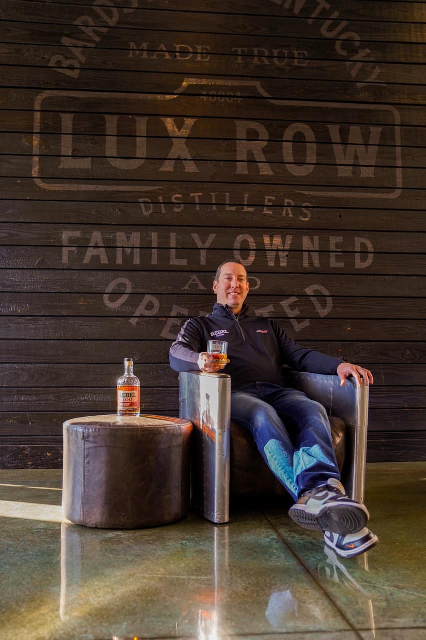 Kyle Busch at Lux Row Distillers, the Home of Rebel Bourbon