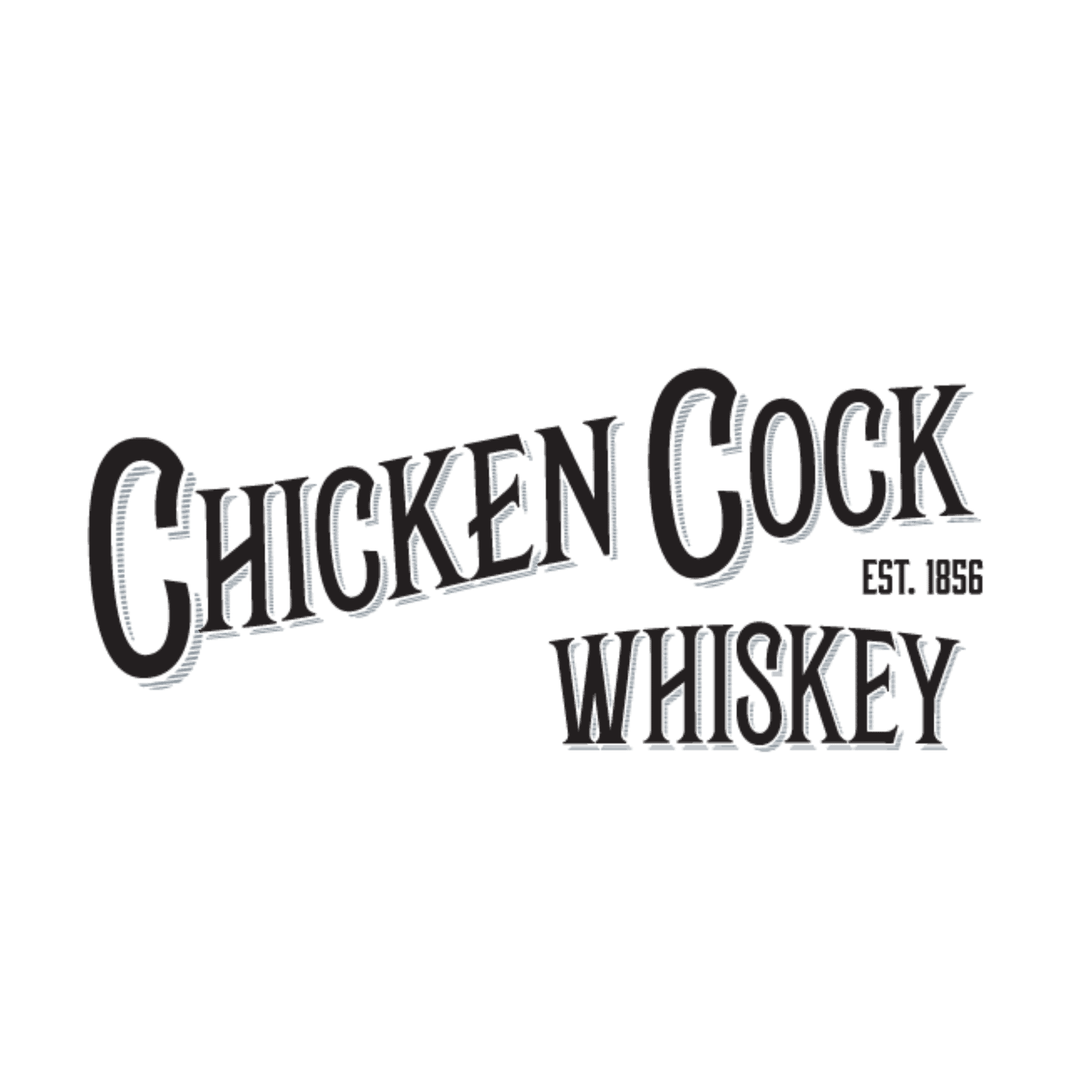 Chicken Cock Whiskey BW Logo